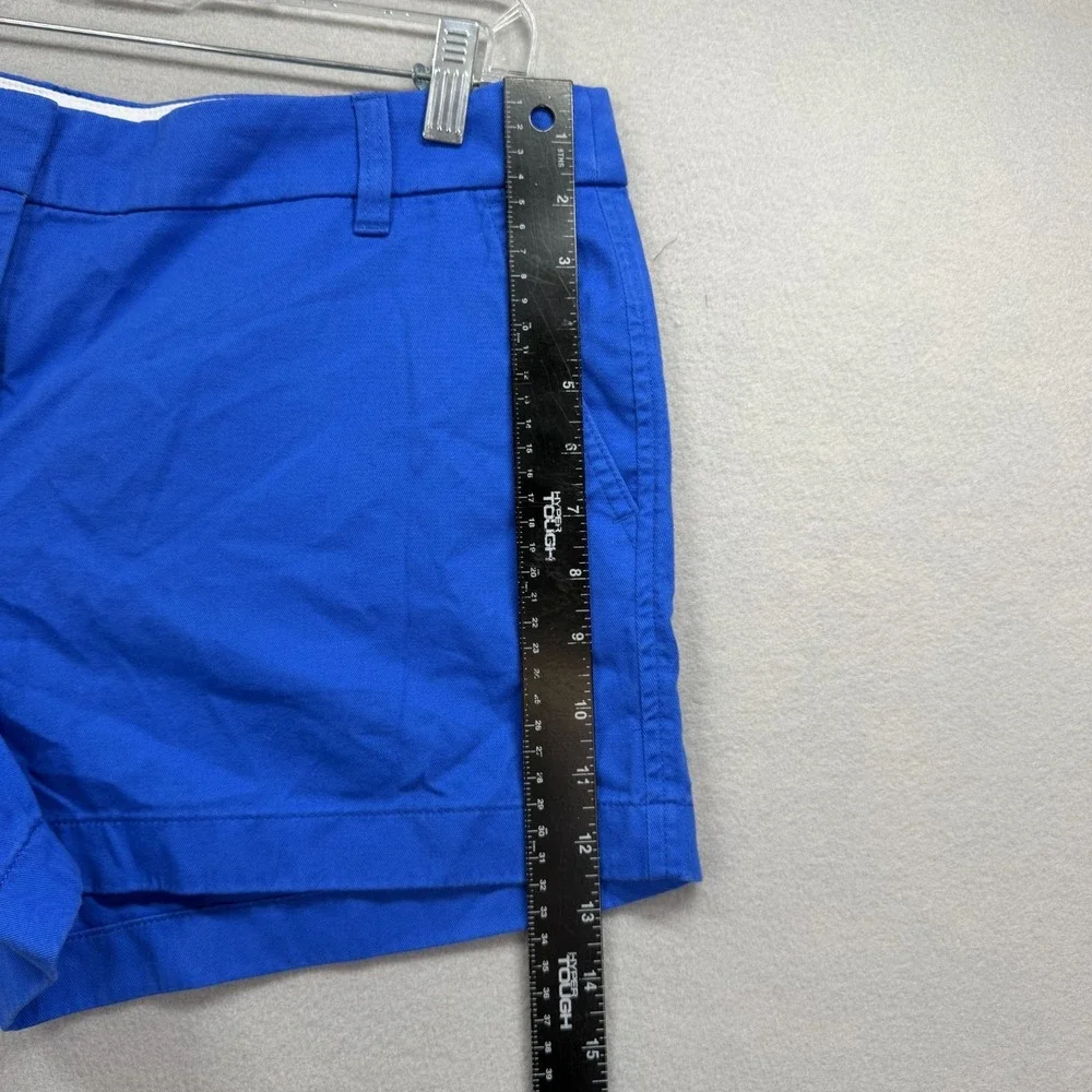 J.CREW Chino Shorts Womens 14 Royal Blue‎ Cotton Lightweight 3.5